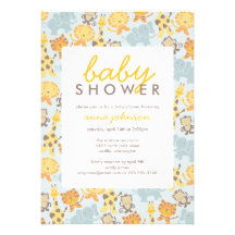 Safari Shower Invitation