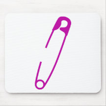 Safety Pin Purple Mousemats