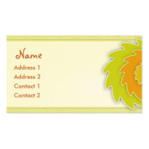 Safflower Business Card