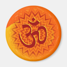 Saffrom Yellow Om Magnets
