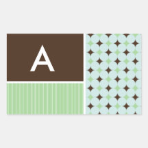 Sage Green & Brown Stickers
