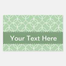 Sage Green Circle Pattern Sticker