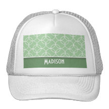 Sage Green Circles Hat