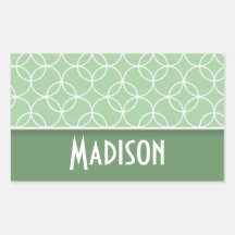 Sage Green Circles Stickers