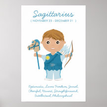 Sagittarius - Boy Horoscope Poster
