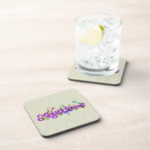 Sagittarius Flowers Beverage Coasters