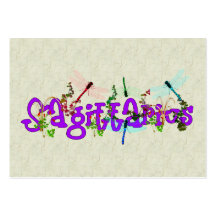 Sagittarius Flowers Business Card Template