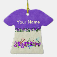 Sagittarius Flowers Christmas Tree Ornament