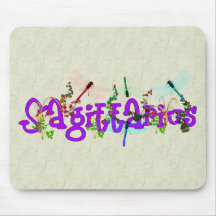 Sagittarius Flowers Mouse Pads