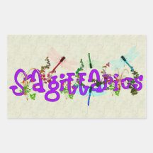 Sagittarius Flowers Stickers