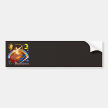 Sagittarius-Zodiac-Design-V-1 Bumper Sticker