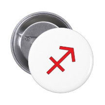 Sagittarius, Zodiac symbol, horoscope Pinback Buttons