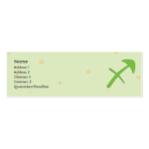 Sagittaurus - Skinny Business Card