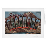 Saguache, Colorado - Large Letter Scenes Card