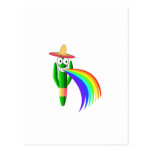 Saguaro Cactus Barfing A Rainbow Postcards