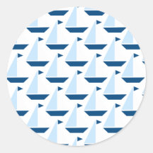 Sail Boat Print Sticker