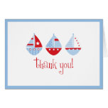 Sail Boat Thank You Greeting Cards