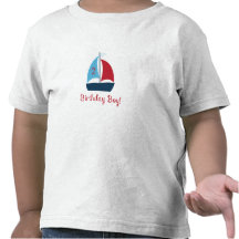 Sailboat Birthday Boy T-Shirt