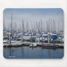 Sailboat Marina Mousepad