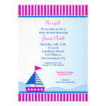 Sailboat Nautical Baby Shower Invitations