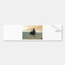 SailBoat Reflections CricketDiane Ocean Stuff Bumper Stickers