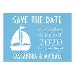 Sailboat Save The Date (Sky Blue) invitations