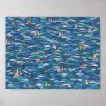 sailboats canvas print