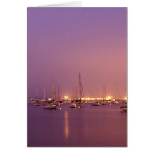 Sailboats Sunrises Morning Card