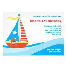 Sailing Bear Invitation