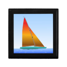Sailing Boat - Voilier (02) Boîtes À Bijoux