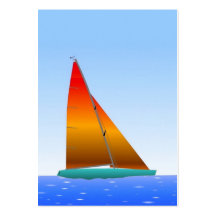 Sailing Boat - Voilier (13) Carte De Visite