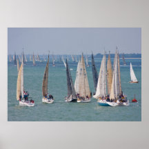 Sailing boats in England UK Poster