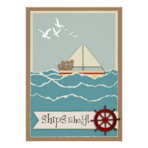 Sailing Card B Invitations