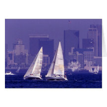 Sailing in San Diego, CA Card
