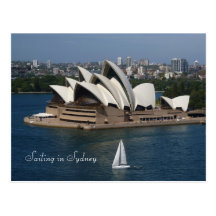 Sailing in Sydney Post Card