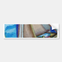 "Sailing Off The Edge of The Page"  CricketDiane Bumper Stickers
