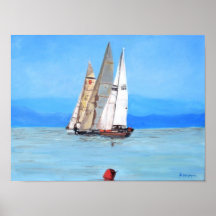 Sailing Regatta at Port Hardy -  Poster