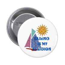 Sailing Religion Pinback Button