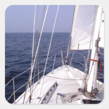 Sailing Square Sticker