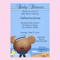 Sailor Boy Baby Shower Invitation invitations