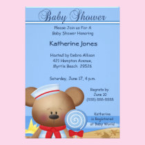Sailor Girl Baby Shower Invitation invitations