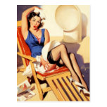 Sailor Pin-Up Postcard
