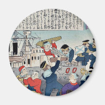 Sailors removing munitions by Utagawa,Kokunimasa Magnets