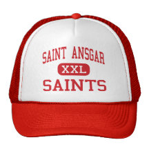 Saint Ansgar - Saints - Middle - Saint Ansgar Iowa Mesh Hats