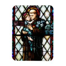 Saint Anthony of Padua Holding a Child Magnet