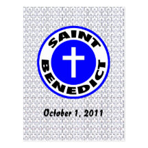 Saint Benedict Postcard