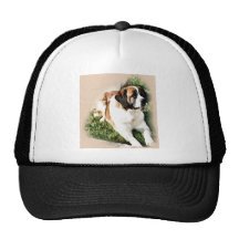 Saint Bernard Art Gifts Mesh Hats