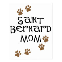 Saint Bernard Mum Post Card