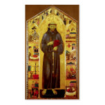 Saint Francis of Assissi Mediaeval Iconography Business Cards