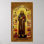 Saint Francis of Assissi Mediaeval Iconography Posters